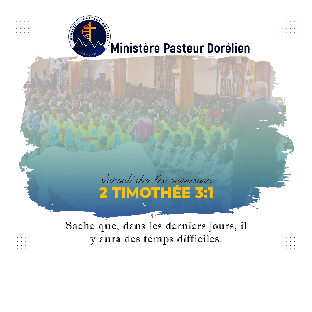 PastSamson's tweet photo. 2 Timothée 3:1
Sache que, dans les derniers jours, il y aura des temps difficiles. https://t.co/pXT0xLWrZk