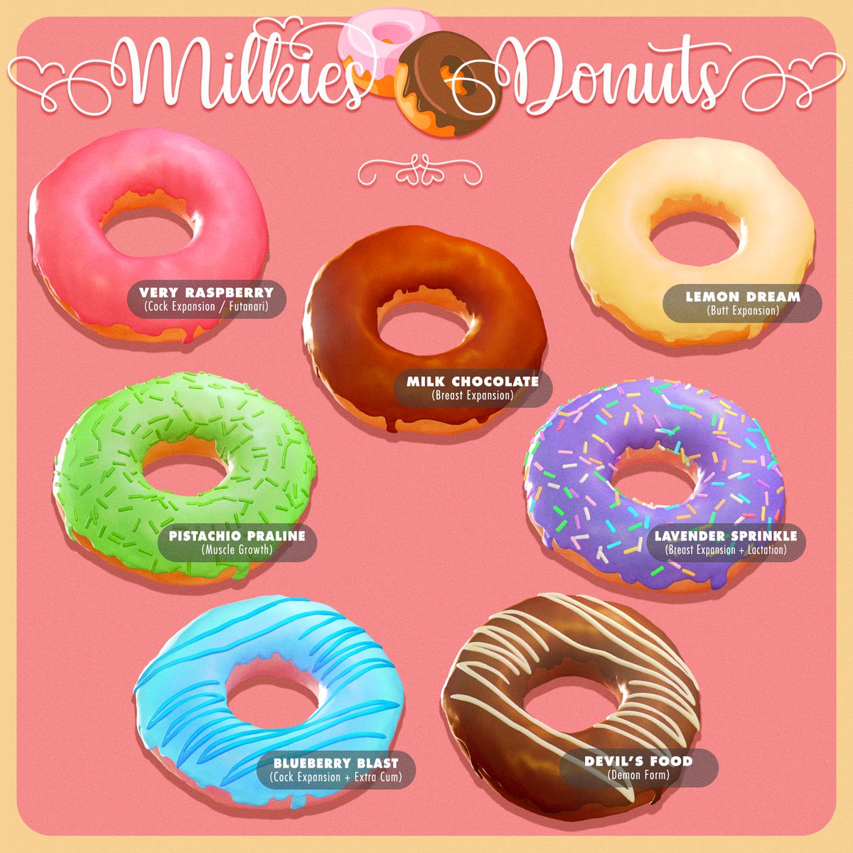 milkies_donuts's tweet photo. Welcome to Milkies Donuts!🥛💕🍩
Stick around for slice-of-life, lewd and cute art about the bakery's lovely staff, their friends, and their customers! https://t.co/s3798rKhpX