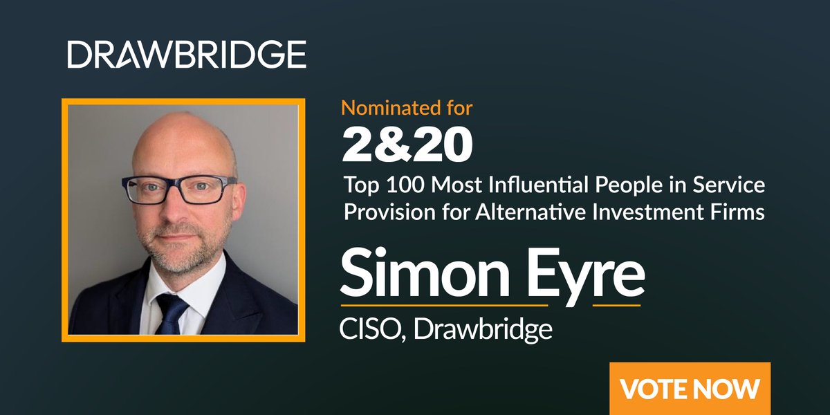 Our CISO, Simon Eyre, has been nominated for the <a href="/TwoandTwenty220/">2&20</a> Top 100 list! 🎉 Let’s celebrate his leadership &amp; commitment to innovation in #cybersecurity.  
👉 Vote now: hubs.li/Q0344K2z0 
#alts