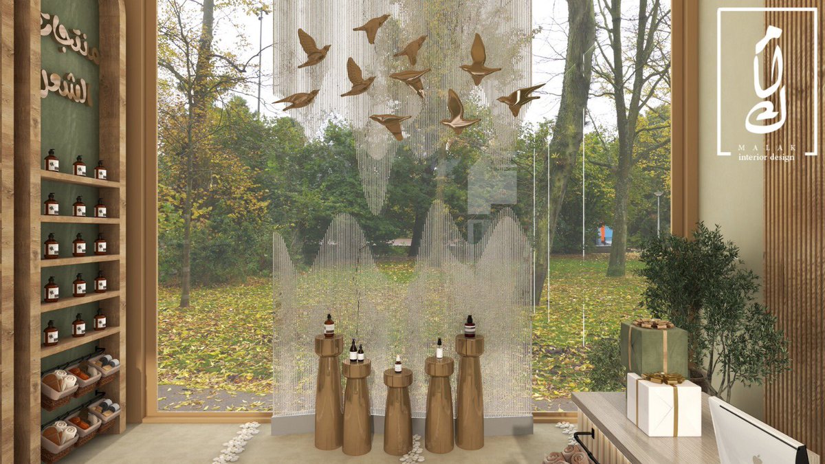 تصميم لـ محل تجاري عُشبة🤎🌿
#تصميم_داخلي #الرياض #جدة #الطائف