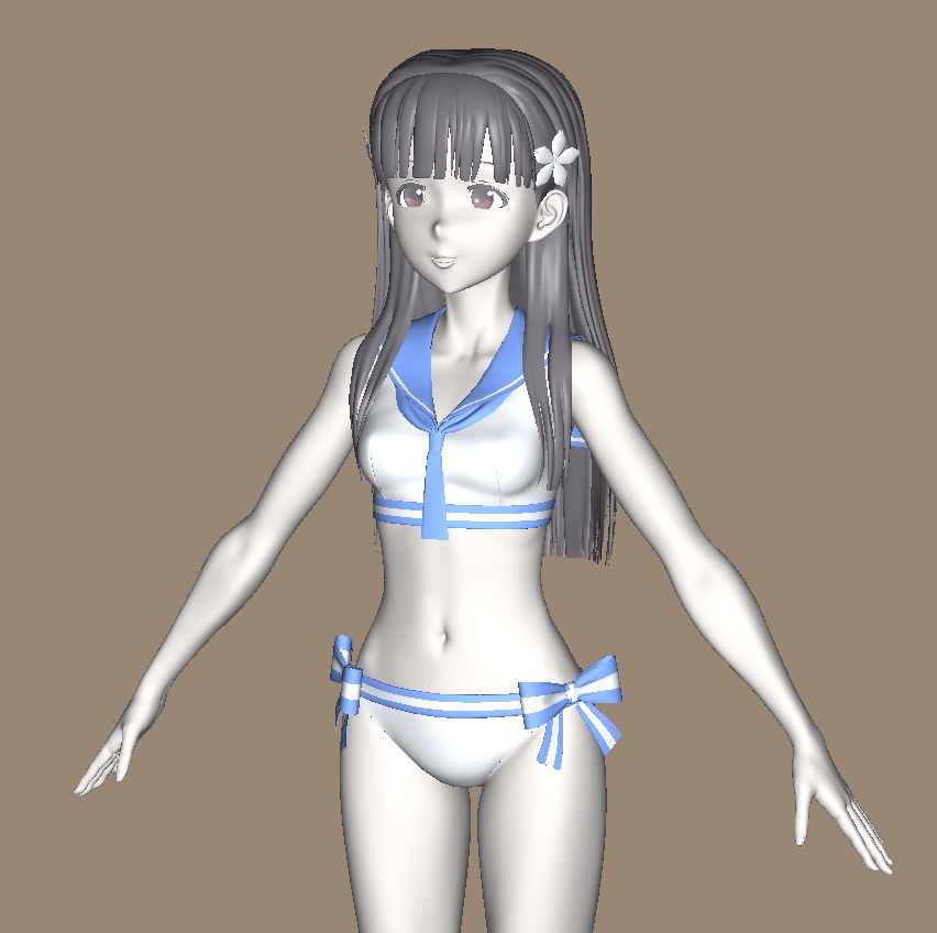 Me_hitudi's tweet image. wip小早川紗枝 #Cheetah3D