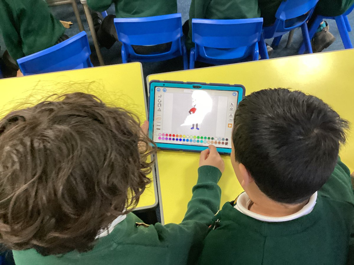 SMA_Year2's tweet photo. Today we have been using the sound, move and repeat blocks in Scratch Jnr. to make our characters sing and dance @StMargarets_ #SMAComputing https://t.co/m7dp8bu0Ud