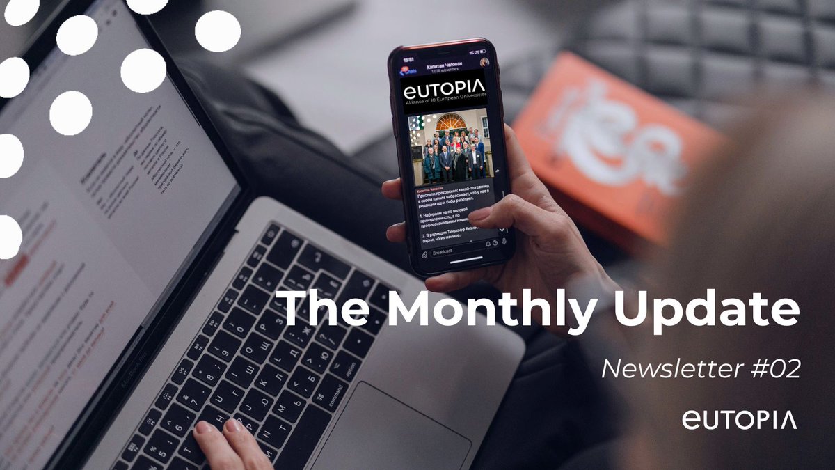 📩 The February #EUTOPIA newsletter 'The Monthly Update' will be sent out soon! 
Receive the most recent news and opportunities from the Alliance by subscribing here 👉bit.ly/EUTOPIANL
#EuropeanUniversities #HigherEducation