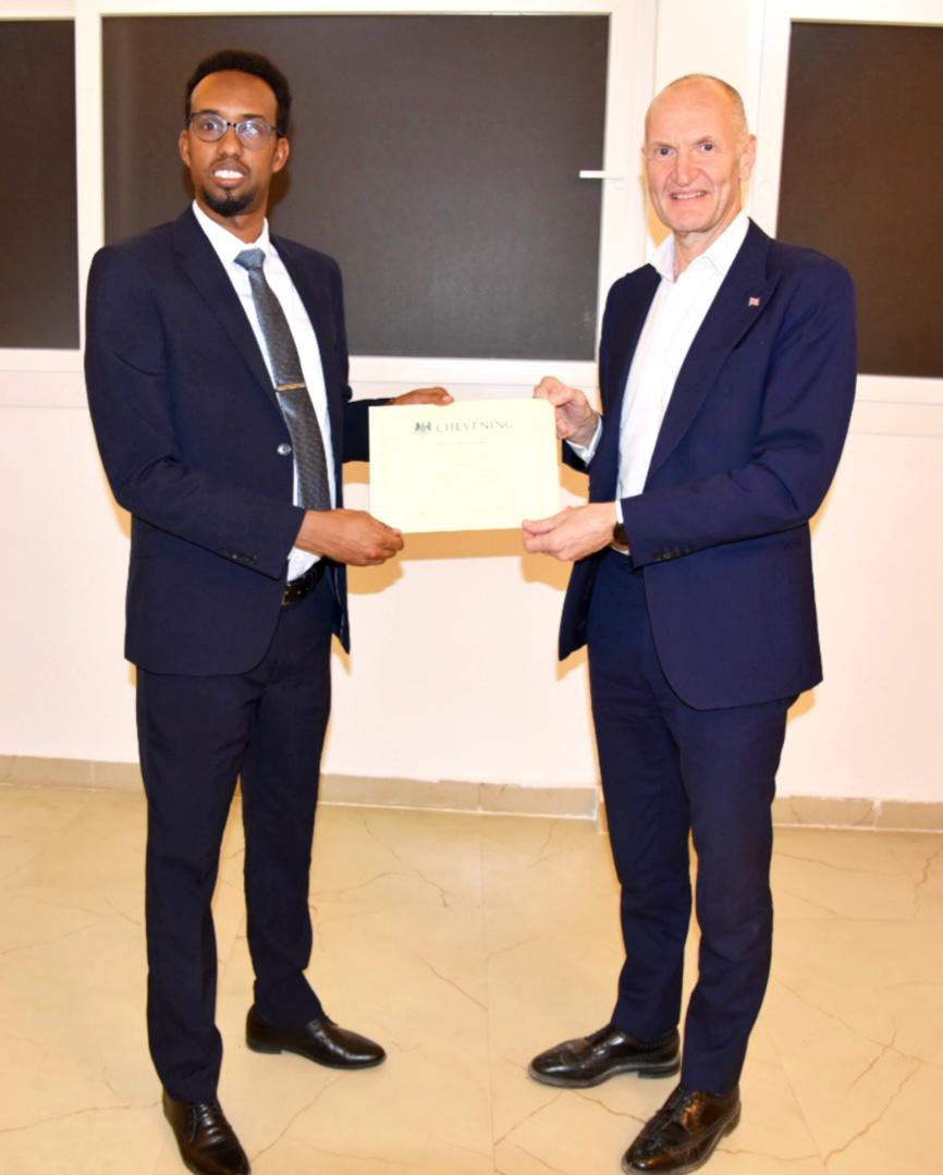 MikeNith1's tweet photo. I had the pleasure of meeting some returning @CheveningFCDO scholars, part of a growing and inspiring community in #Somaliland. Delighted that this year, the majority of our scholars are women. https://t.co/RiXlOi7hEi