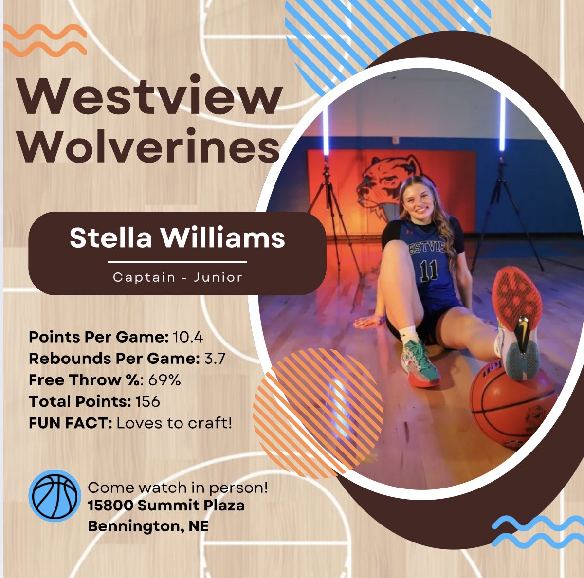 🔦PLAYER SPOT LIGHT: Stella Williams
Junior - Captain
5’ 10” Guard 
<a href="/ste11a_w/">Stella Williams</a> 

📸 Westview Journalism
<a href="/OPS_WVAthletics/">Westview Athletics</a> <a href="/OPS_Westview/">Westview High</a>