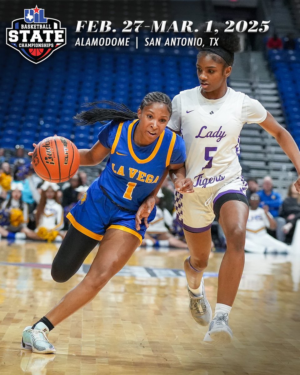 Texas UIL (@uiltexas) on Twitter photo The road to the <a href="/Alamodome/">Alamodome</a> is heating up! In just one month, we'll crown our champions! 👑
Come out and support Girls Basketball at #UILState! 🏆
🏀 uiltexas.org/basketball/sta… The road to the <a href="/Alamodome/">Alamodome</a> is heating up! In just one month, we'll crown our champions! 👑
Come out and support Girls Basketball at #UILState! 🏆
🏀 uiltexas.org/basketball/sta…