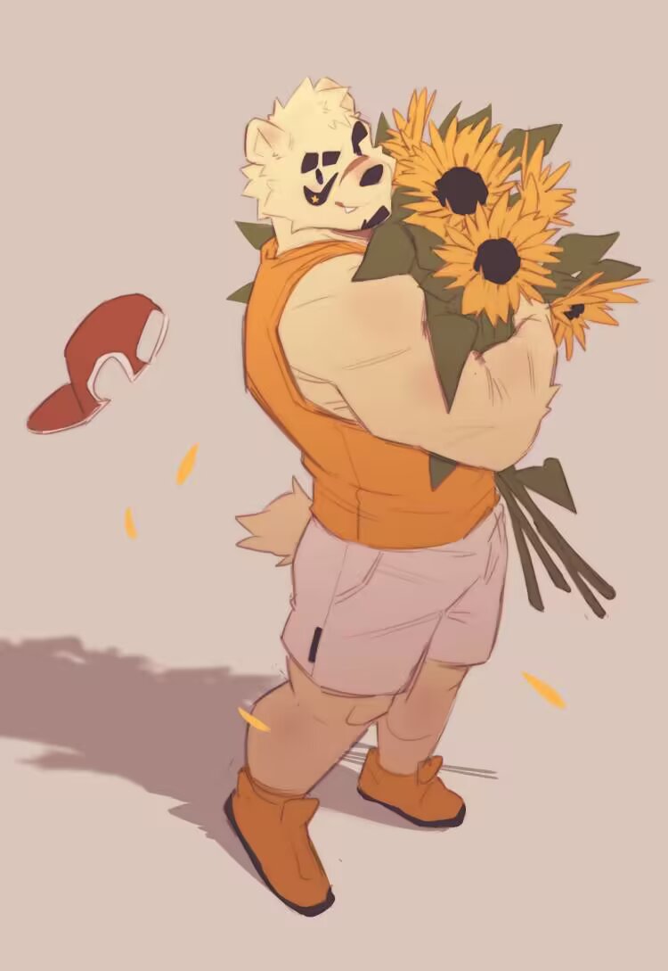 GSpectrum76983's tweet photo. Hey everyone, I'm SG.
It's great to meet you all in this place.
Hope to meet more furry friends here.
I have a bouquet of sunflowers as your present. ♥ https://t.co/wlXqzU8ZL0