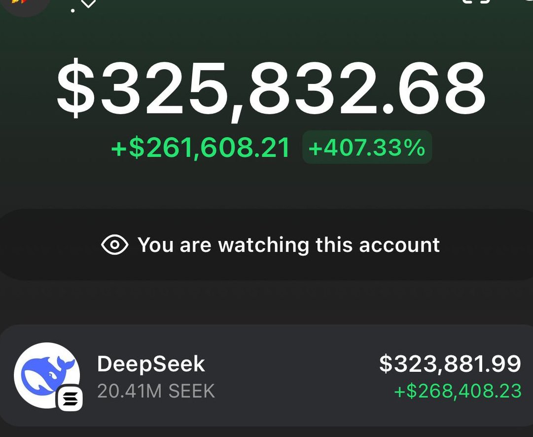 Crypto_ustepm's tweet photo. Someone bought $194 $Seek and now over $323,000 in profit. https://t.co/Smi8Y1yNdL
