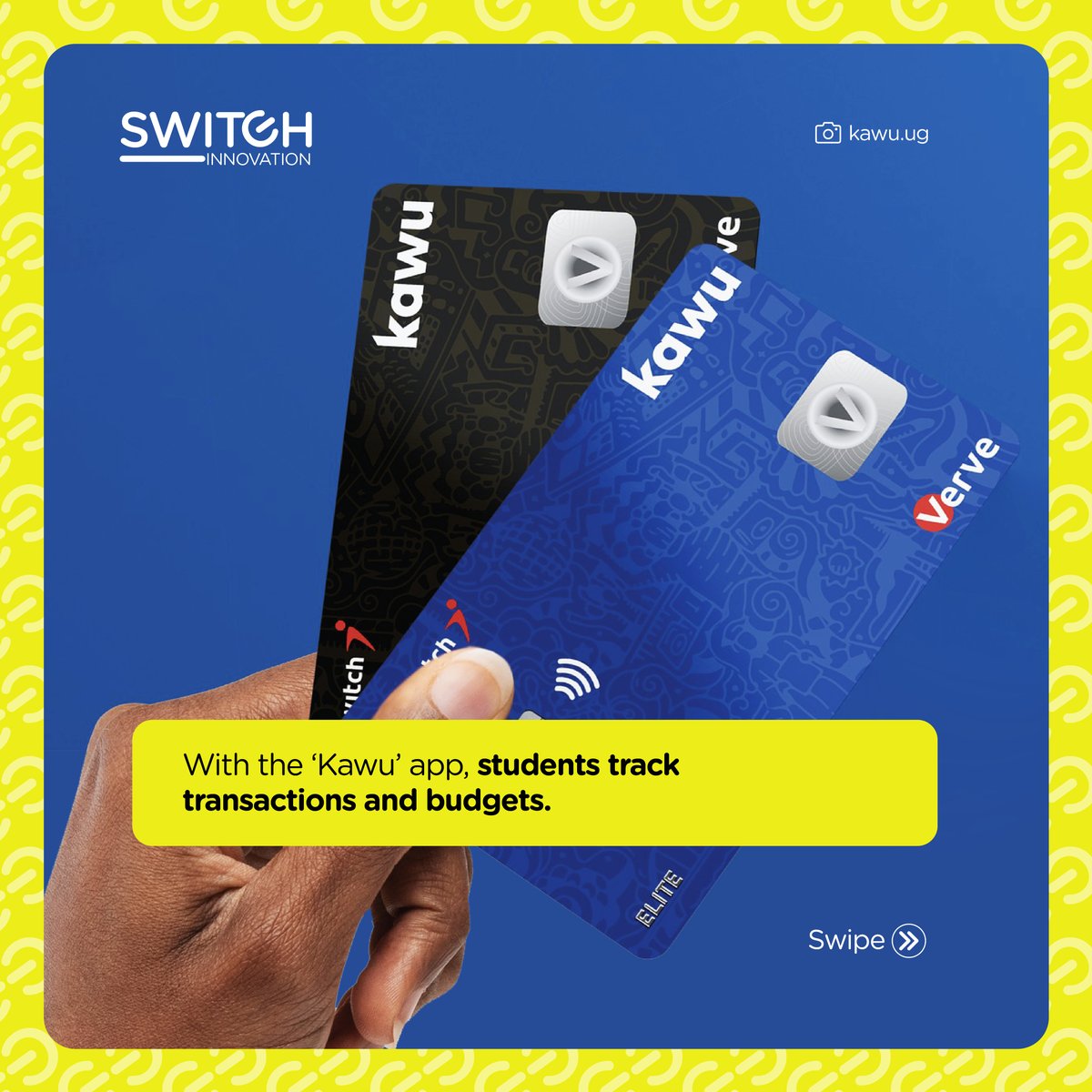 Switch_AFR's tweet photo. Still, in observance of this year’s International Day of Education, we laud @nzekakooza and his team for their innovative work on the @kawu_ug App, a fintech platform.

Swipe for details.

Switched:  @muganziwinter

@IMChallengeug
#SwitchAfrica #ShapingCulture #ShapingTheFuture