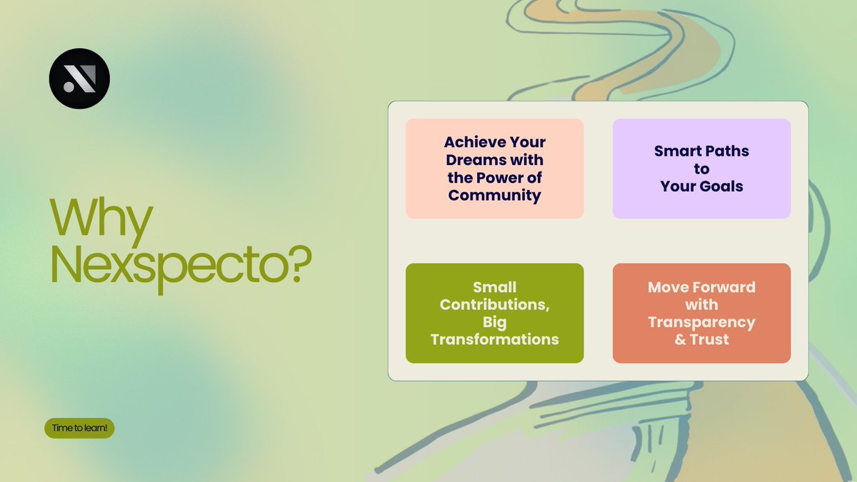 nexspecto's tweet photo. Why Nexspecto?

Because it’s more than just saving – it’s achieving your dreams with the power of community and crypto! ✨

Here’s how Nexspecto empowers you. 👇