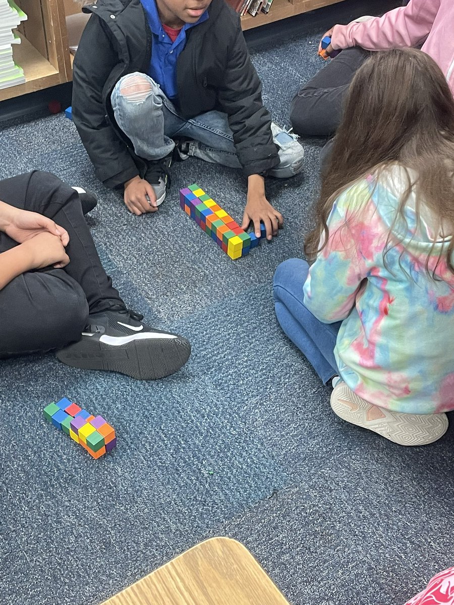 GambleTeacher's tweet photo. Determining and exploring volume by creating our own prisms. #5thgrade #math  @ShulkeyFWISD @FWISDT_L https://t.co/6tdbcneoC0