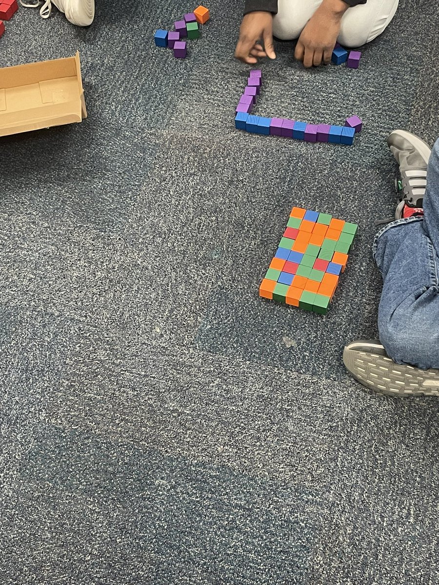 GambleTeacher's tweet photo. Determining and exploring volume by creating our own prisms. #5thgrade #math  @ShulkeyFWISD @FWISDT_L https://t.co/6tdbcneoC0