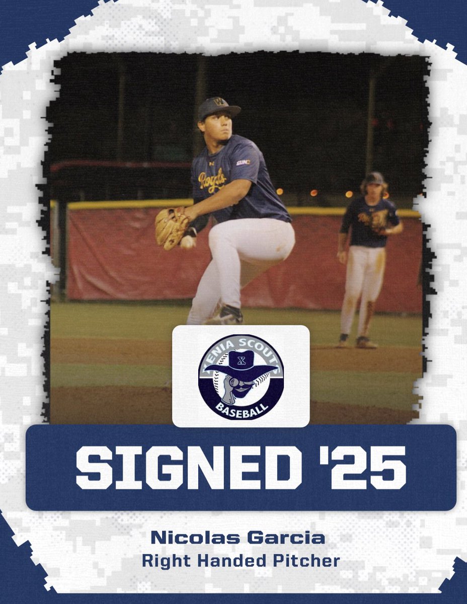 xeniascouts's tweet photo. Signed!!

Please welcome Nicolas Garcia to the Scouts family! A Right Handed Pitcher from Warner University will join the Scouts for the 2025 summer!

Welcome Nicolas!

#scouts4life https://t.co/Pj0i8jb46W