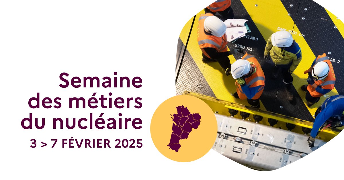 💡 𝗗𝘂 𝟯 𝗮𝘂 𝟳 𝗳𝗲́𝘃𝗿𝗶𝗲𝗿, 𝗰'𝗲𝘀𝘁 𝗹𝗮 𝗦𝗲𝗺𝗮𝗶𝗻𝗲 𝗱𝗲𝘀 𝗠𝗲́𝘁𝗶𝗲𝗿𝘀 𝗱𝘂 #𝗡𝘂𝗰𝗹𝗲́𝗮𝗶𝗿𝗲 𝗲𝗻 #𝗡𝗼𝘂𝘃𝗲𝗹𝗹𝗲𝗔𝗾𝘂𝗶𝘁𝗮𝗶𝗻𝗲. ⚡️

𝗗𝗲́𝗰𝗼𝘂𝘃𝗿𝗲𝘇 𝗹𝗲 𝗽𝗿𝗼𝗴𝗿𝗮𝗺𝗺𝗲 🔗 plmpl.fr/c/24pgc