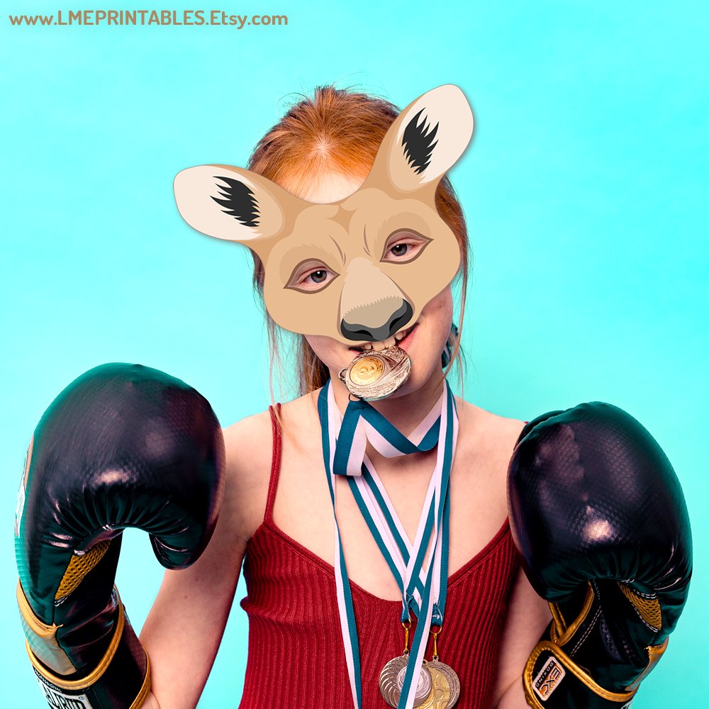 lmeprintables's tweet photo. Kangaroo Mask Printable Costume Australia Animal Craft Carnival Birthday Party Favor Quokka Kid Adult Rabbit Hare Activity Book Halloween https://t.co/sIKBClrkEY via @Etsy #kangaroomask #kangaroocostume #australiananimalmasks #masksforkids #rabbitmask #haremask #activitiesforkids https://t.co/pXmjhNuaBC