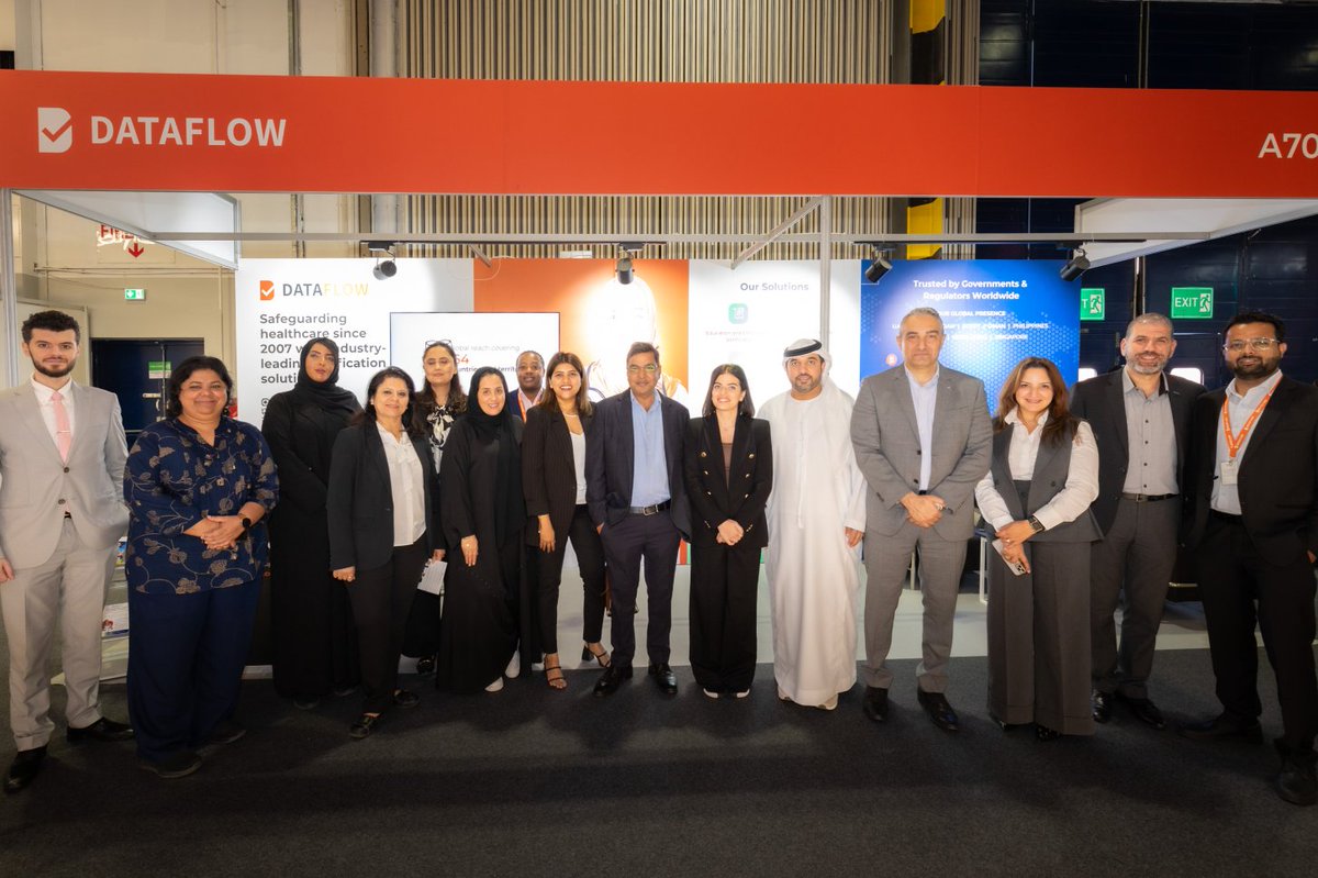 DataFlowGroup's tweet image. Day 1 of #ArabHealth 2025 was a success! 🙌 Our leadership team met with key healthcare leaders to discuss the future of the industry, and our team connected with partners and clients to explore new collaborations. Visit us at Booth #A70B in Hall 6 tomorrow!