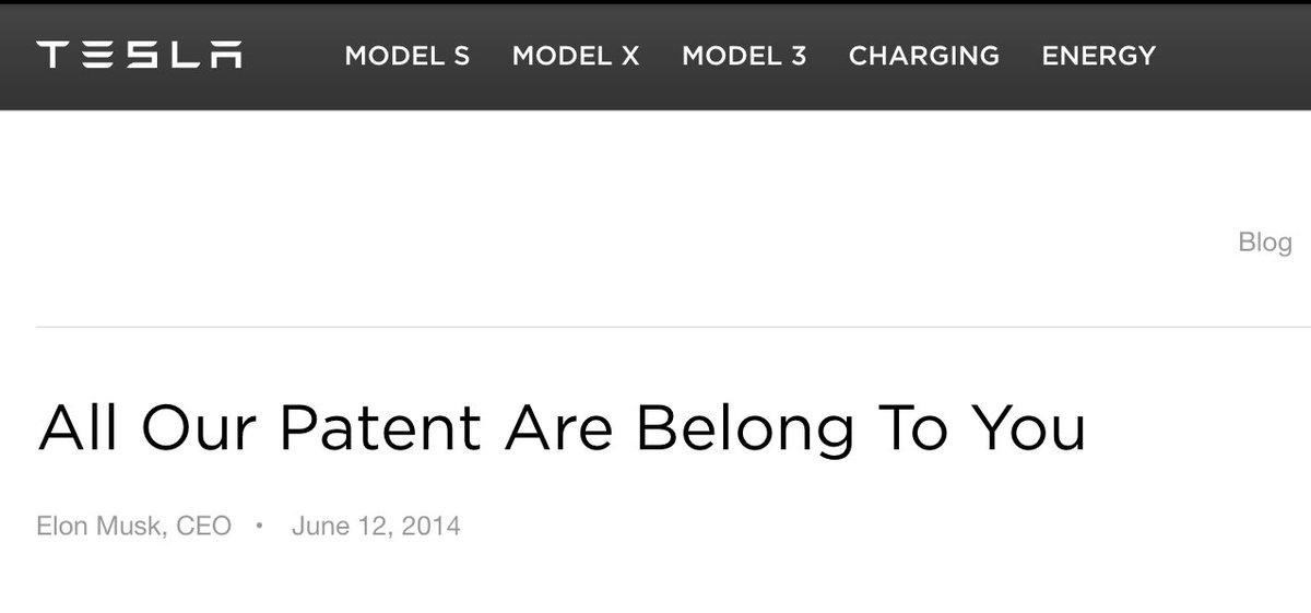 In 2014, <a href="/elonmusk/">Elon Musk</a> open sourced all of Tesla's patents, with the goal of expanding the electric vehicle market. Since then, annual EV sales have grown from 0.3 million to over 14 million (&gt;4,000% increase). We are about to witness the same for AI.