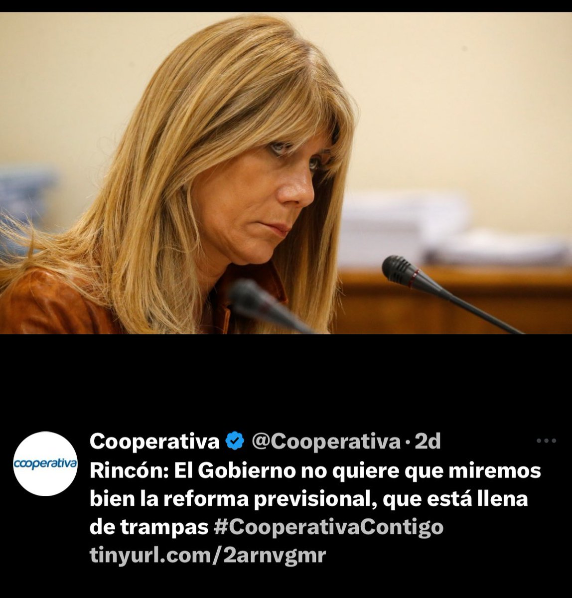 Que rechazarían con amor para una “buena”, que nos quitarían las casas, que seríamos chilezuela, que la ley de 40 horas terminaría con las PYMES. Y la loca fue Presidenta de una AFP y aún tiene conflicto de intereses! 
Acá la sinvergüenza!