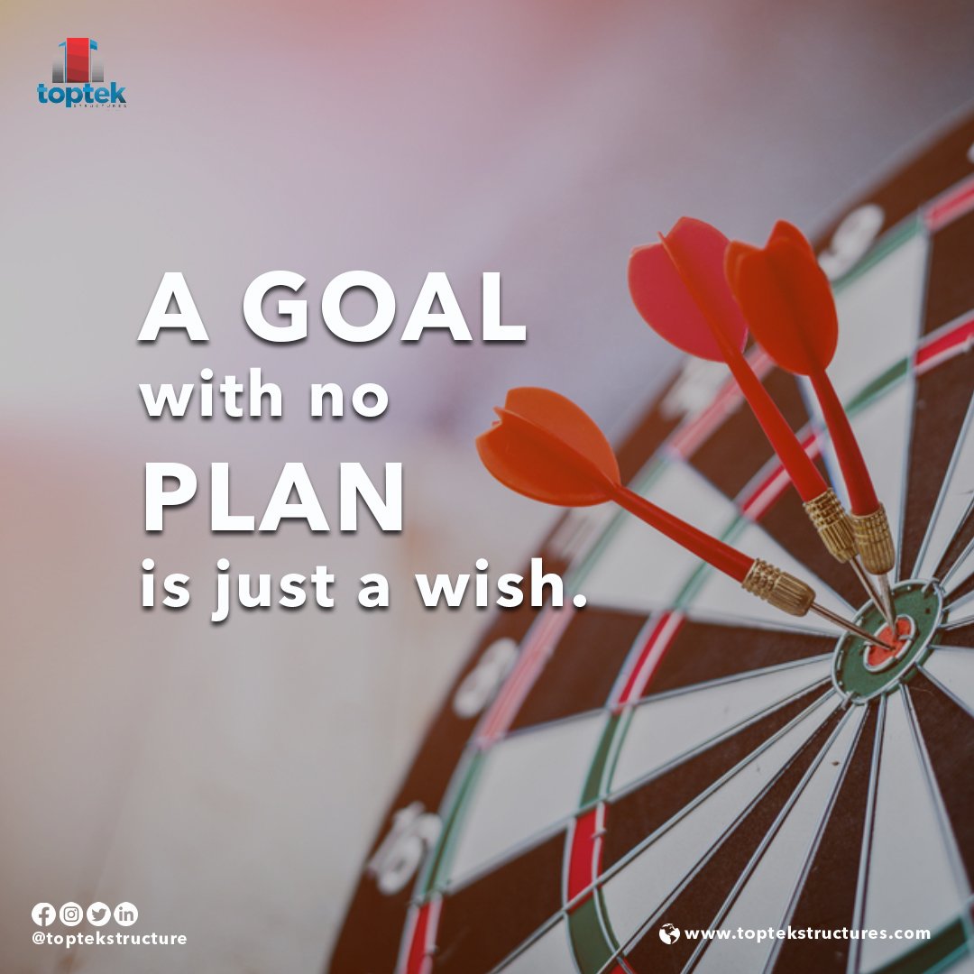 toptekltd's tweet image. It's not too late to set your construction goals. Be assured you have a partner in @toptekstructures to hold your hand every step of the way. 

#Toptek #youdeservethebest #hereforyou #goals #partner #construction #mondaygrind #goalsetting
