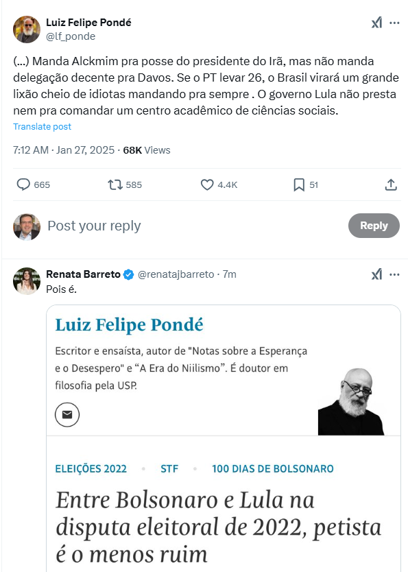 leandroruschel's tweet photo. Lá vem a @renatajbarreto com a sua coleção infindável de prints... 🤣 https://t.co/zk3hFLdvAI