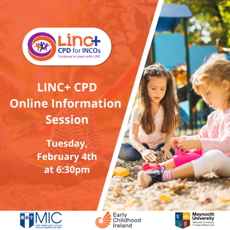 Join LINC+ CPD Tutor Lorraine Diggins, as she gives an overview of the LINC+ CPD Programme.

To register for our first online information session on Tuesday, February 4th at 6:30pm visit bit.ly/3E931L4

Find out more 👉🏽 lincprogramme.ie/apply-now-linc…

#linccpd #cpdforincos
