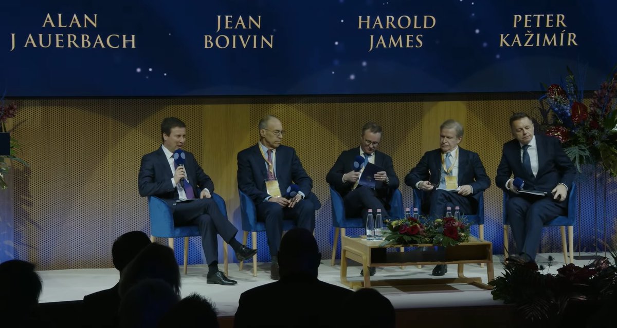 The ’Interaction between Fiscal and Monetary Policy’ panel the discussion is exploring one of the most topical questions of today’s central banking: independence.
Dániel Palotai, Alternate Executive Director of the <a href="/IMFNews/">IMF</a> as moderator and his fellow panellists Alan J Auerbach,