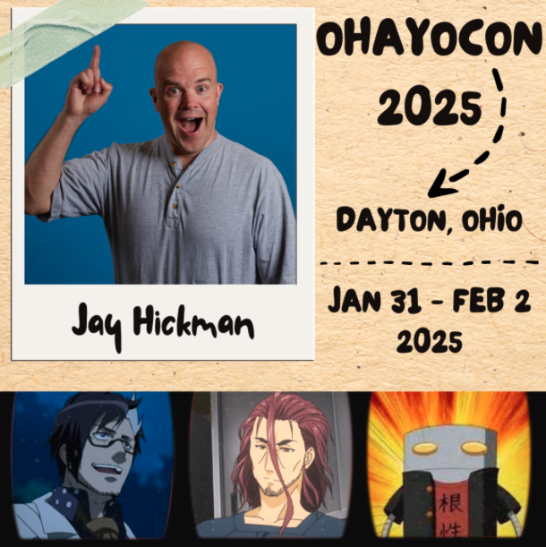 JayHickmanMD's tweet image. Very excited to be a guest at the 25th anniversary of @ohayocon THIS WEEKEND in Dayton, Ohio! There are loads of great guests and exciting panels – can’t wait to see everybody there! Jan. 31 – Feb. 2: Dayton Convention Center