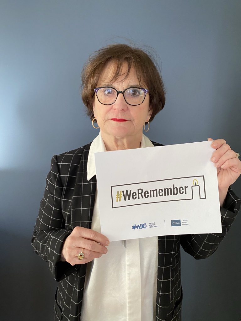 DeborahLyonsSE's tweet photo. On this day exactly 80 years ago, the Auschwitz-Birkenau concentration camp – the largest camp under Hitler’s regime - was liberated. Over 1.1 million Jews were brutally murdered, including hundreds of thousands of children. Between 1939 and 1945, the Nazi regime systemically murdered six million Jewish people, representing two thirds of the Jewish population in Europe. They senselessly killed 500,000 Roma and Sinti, and numerous others, including political dissidents, persons with disabilities and 2SLGBTQI+ people. 
 
Today, I’m honoured and humbled to be at Auschwitz-Birkenau with world leaders to commemorate the liberation of the camp, pay tribute to Holocaust survivors, and remember all those who perished within its confines.  2 Holocaust survivors from Canada travelled to Poland to return to the place where they lost dear family members and friends.
 
The Holocaust reminds us of what happens when hate is left unchecked. Our commitment to combatting hate is all the more important today, with Holocaust denialism, distortion, and antisemitism on the rise in Canada and across the globe. We must be proactive rather than reactive. We must preserve and promote the lessons of the Holocaust to educate younger generations about what happens when discrimination and hate are left unaddressed. Now more than ever, we must say “never again” and ensure that our actions stand behind those words.

#WeRemember