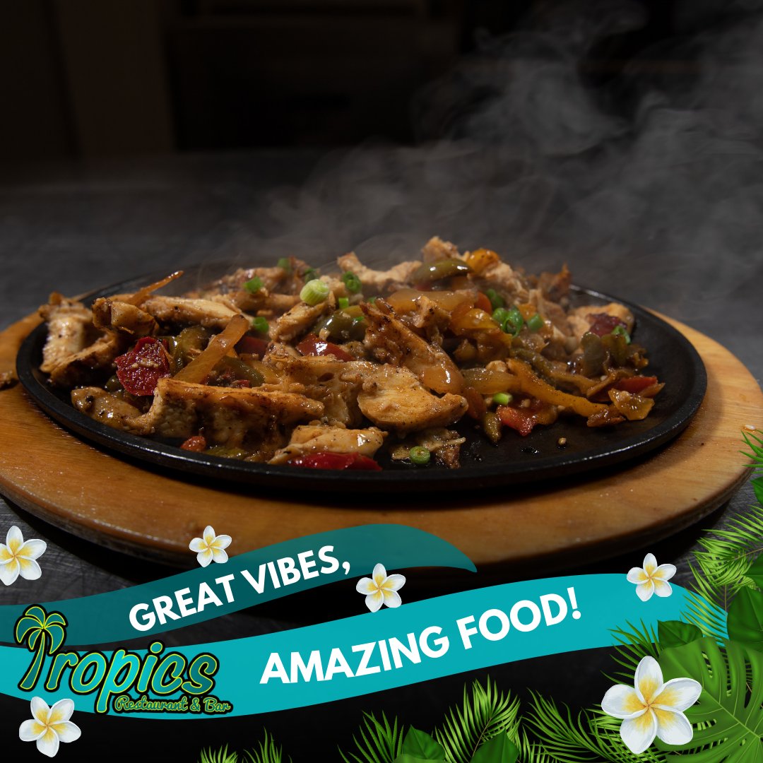 Tropical vibes, right here in West Virginia! 🍽️🌴 Join us for an unforgettable dining experience. #TasteTheTropics #WVFoodScene #IslandEats
