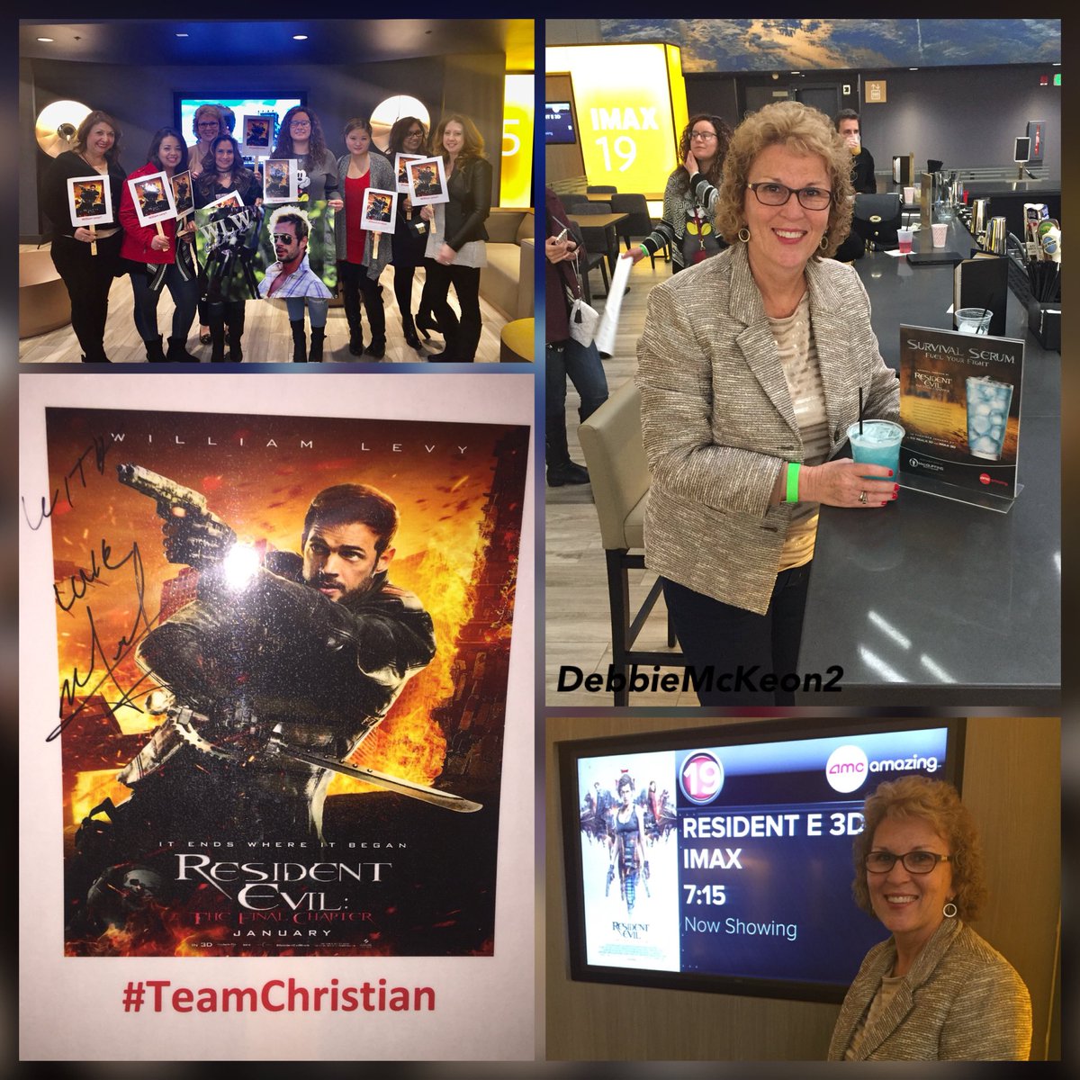 WLW_Arizona's tweet photo. #GreatMemory
#ResidentEvilTheFinalChapter Released in Theaters on January 27, 2017.
Watched it with WLWCalifornia #LevyLadies at AMC,
Universal City Walk! #TeamChristian
@willylevy29 #willevy #WilliamLevy #cojimar #LevyFans
#WLW #WLWArizona
#WilliamLevyWorld https://t.co/23lRPWyWeN