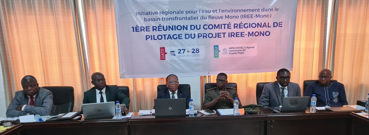 #bassinMono Comité de pilotage du projet #IREEMono financé par <a href="/theGEF/">Global Environment Facility (GEF)</a> à travers <a href="/IUCN/">IUCN</a> avec <a href="/OSS_Comms/">OSS</a> <a href="/GwpWaf/">GWP West Africa</a> et #ABM comme agences d'exécution. Lancement du projet ce 29/01/25 à #GrandPopo au #Benin 
#transboundary #water