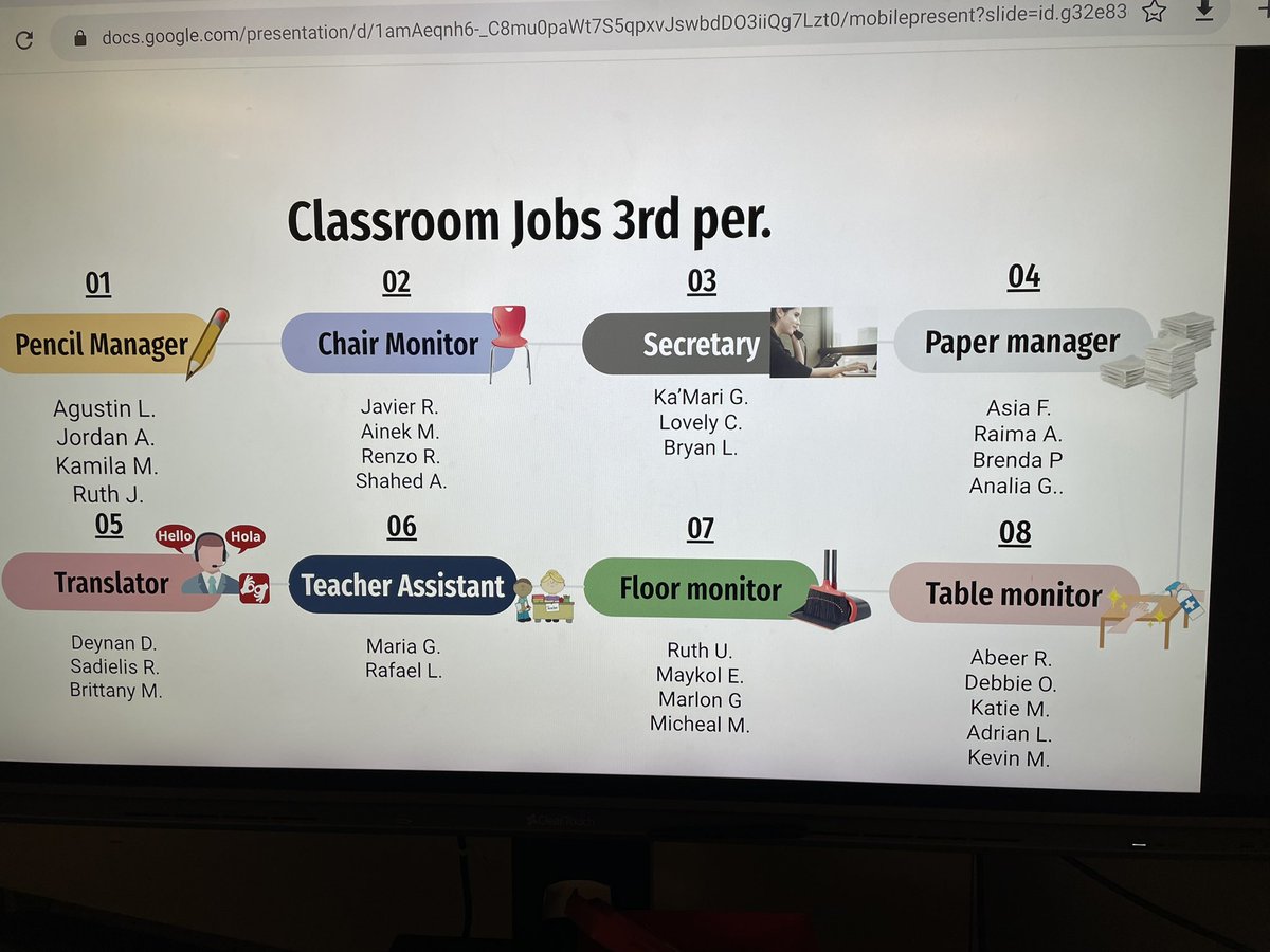 ExploreTJMS's tweet image. Assigning jobs for students in Explore classes is a great way to teach employability skills! @TJPatriots @ExploreJCPS @ExploreJCPS