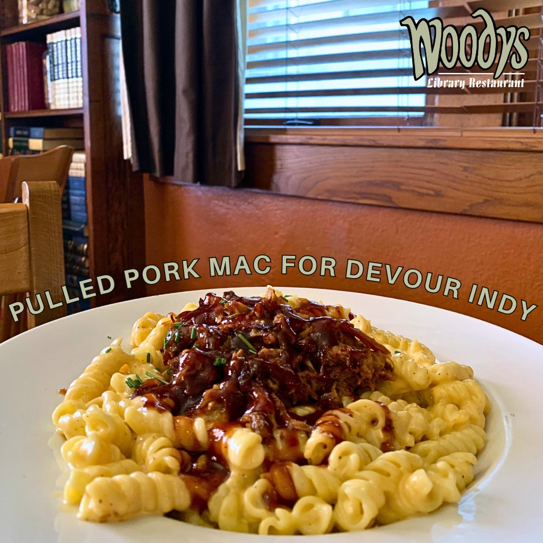 Warning: One bite of our Pulled Pork Mac, and you might fall in love. Creamy, cheesy, smoky, and oh-so-satisfying, grab it now on our Devour Indy menu!

#WoodysCarmel #CarmelIN #CarmelArtsandDesignDistrict