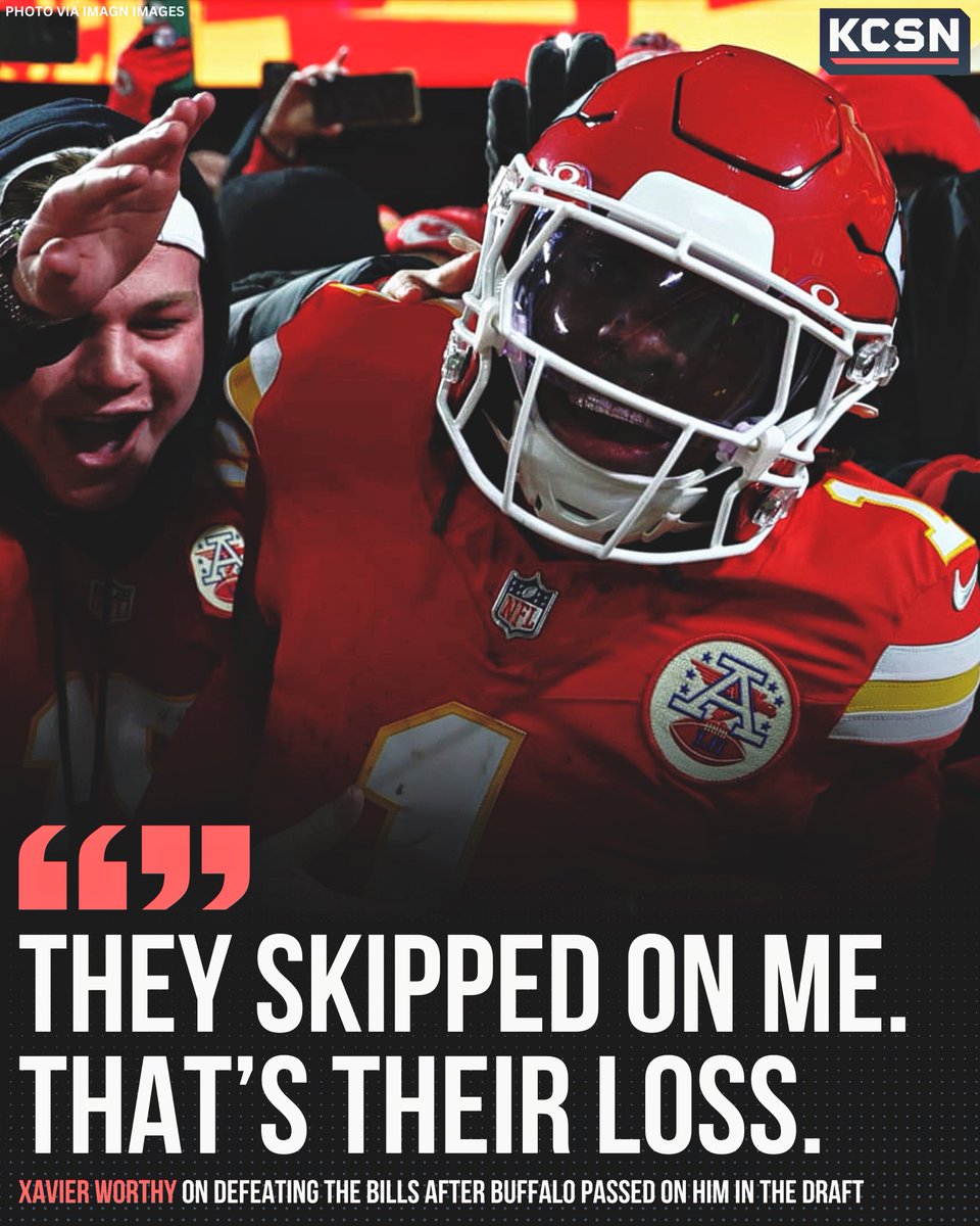 KCSportsNetwork's tweet photo. Buffalo traded down with the Chiefs so Kansas City could select Xavier Worthy in the draft 🤐

(via @MarleahKCTV5) https://t.co/P95dqIpl1a