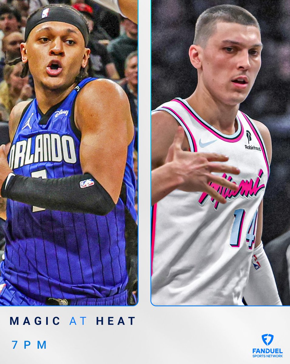 Sunshine State showdown in Miami tonight!

Watch on FanDuel Sports Network.