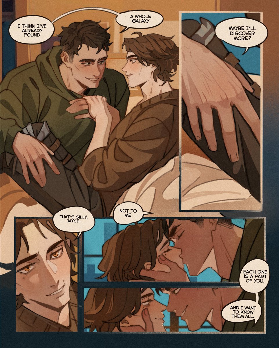 AngryMiloras's tweet photo. Jayvik in university au🙂‍↕️💞
[all pages on my ptrn]
.
hope u like them, I rlly tried my best on this one 💪🏻😔
.
#jayvik #arcane https://t.co/IRoLKiyB6U