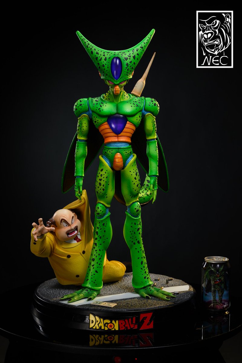 NecStudio's tweet photo. NEC STUDIO product: villain: size ratio: cell of the first shape: 1/4 h62 * w40 * d40.14cm. Configuration: cell+platform+stereoscopic glass eyes +PU transparent parts+imported resin+dollar bills+bullets+old people's hair. Price: $534. Deposit: $209. Limited quantity: 100 pieces. https://t.co/FstLJWx14q