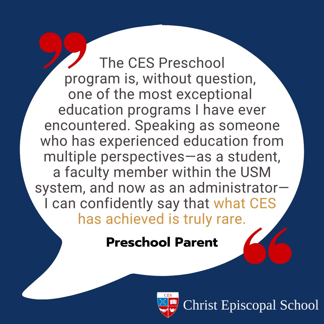 Our #MondayMotivation today comes direct from our wonderful parent community. This note of appreciation from a current PreK parent has us beaming! #CESRockville