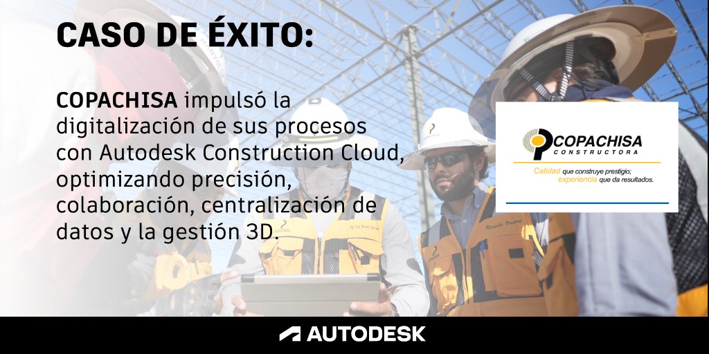 AutodeskLATAM's tweet image. #Nuevo #casodeéxito 🥇
#Copachisa digitalizó sus procesos con #AutodeskConstructionCloud, transformando datos en decisiones inteligentes. ¡Calidad, trabajo digital colaborativo y precisión en cada proyecto! 👷‍♀️📐
autodesk.com/mx/customer-st…