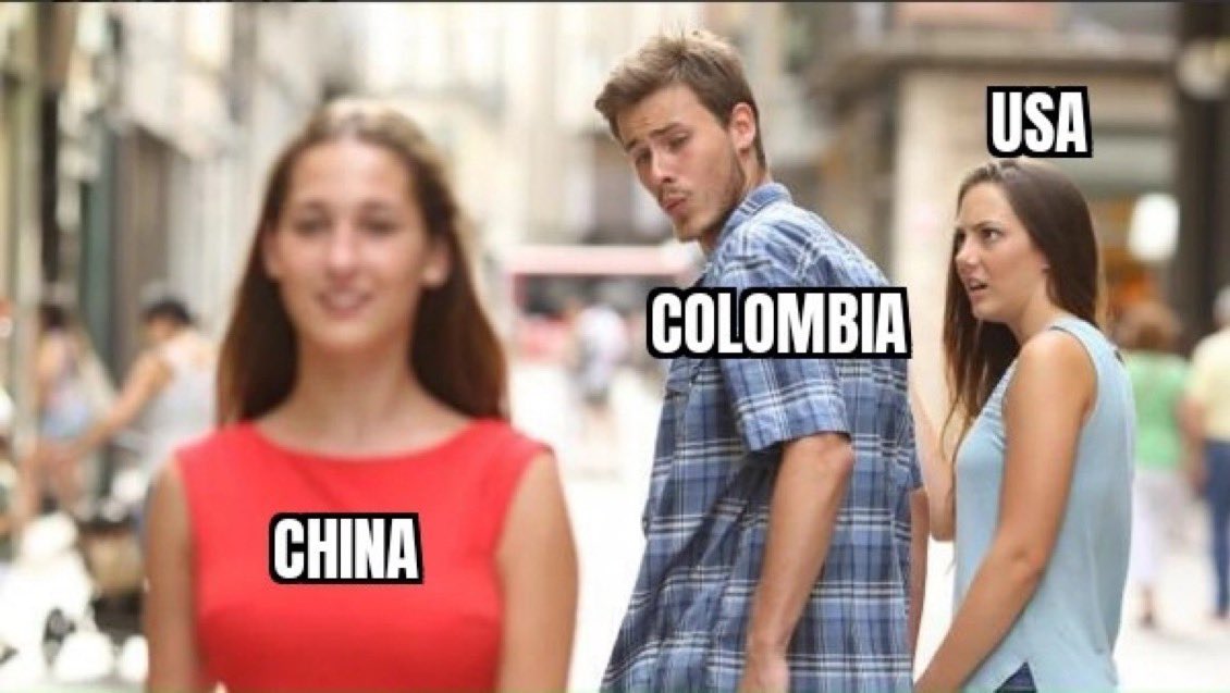 XPost1A's tweet photo. Señor Presidente @petrogustavo es hora de que Colombia voltee la miarada a mercados alternativos como China y Rusia. https://t.co/cS6CKmjmXe