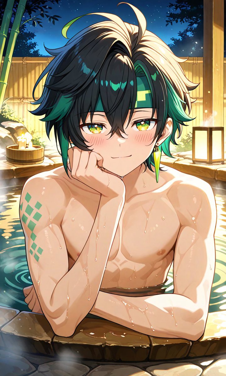 Hendrix_CCC's tweet photo. POV Kinich invite you to a private onsen 🛀
#Kinich #Kinichi #kinichi #キィニチ #GenshinImpact #pixai #Pixaiart https://t.co/MScl67TRS0