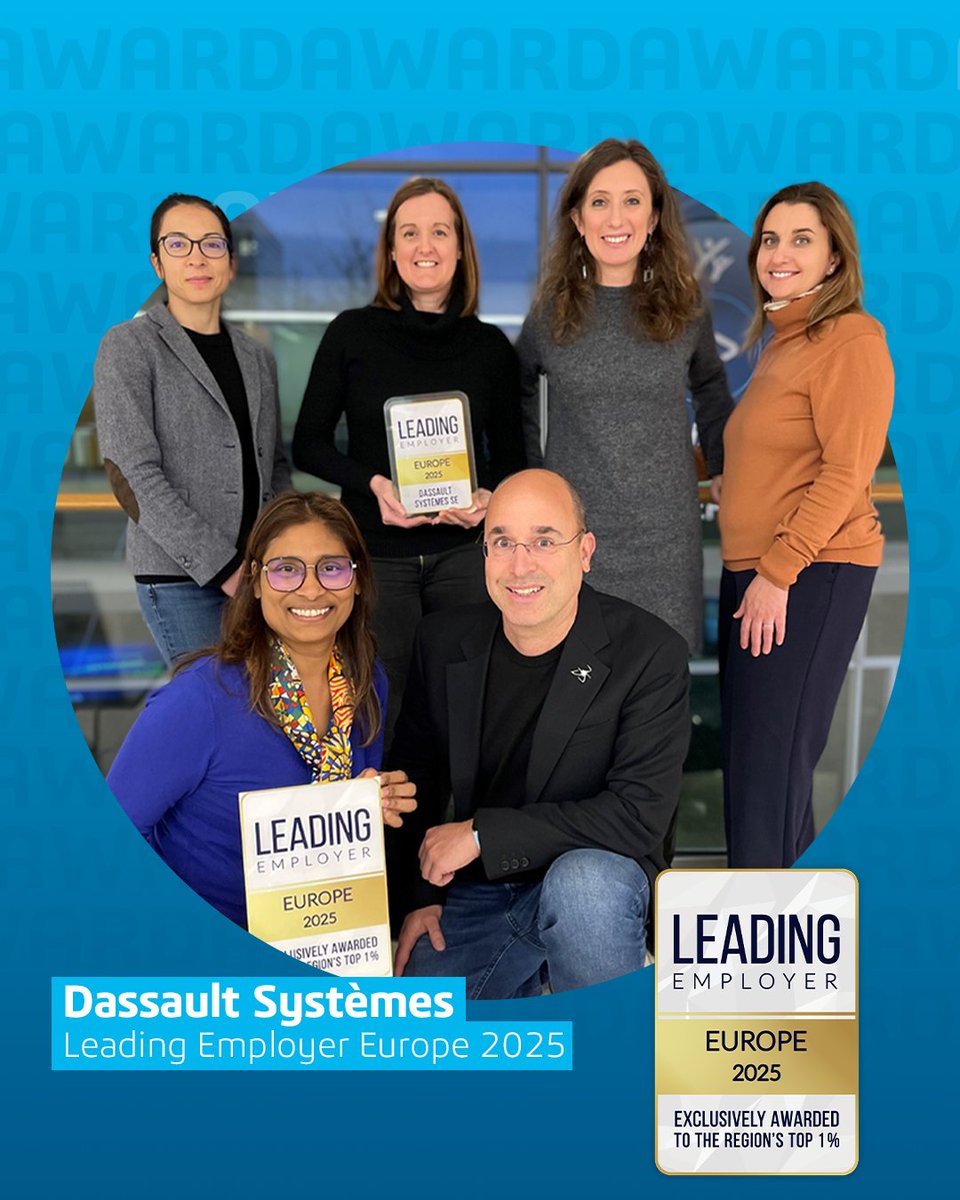 🌟 Exciting news! We’re honored to be among the Top 1% Employers in Europe! 🌍✨ Thanks to Leading Employers for this recognition. Ready to join us? 👉 go.3ds.com/cFv #WeAre3DS