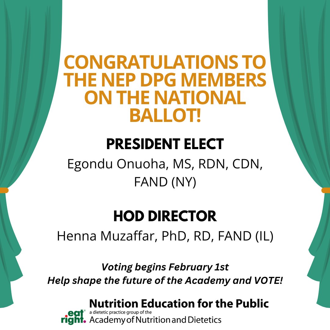 Nutrition Education for the Public DPG tweet media