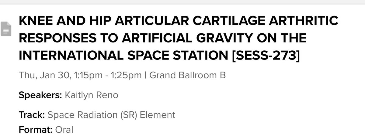 Looking forward to the NASA Human Research Program’s Investigators’ Workshop starting tomorrow and presenting some of the results the <a href="/JeffWilleyLab/">Jeff Willey</a> has gotten from MHU8 later this week!  Excited to see everyone there! #IWS25