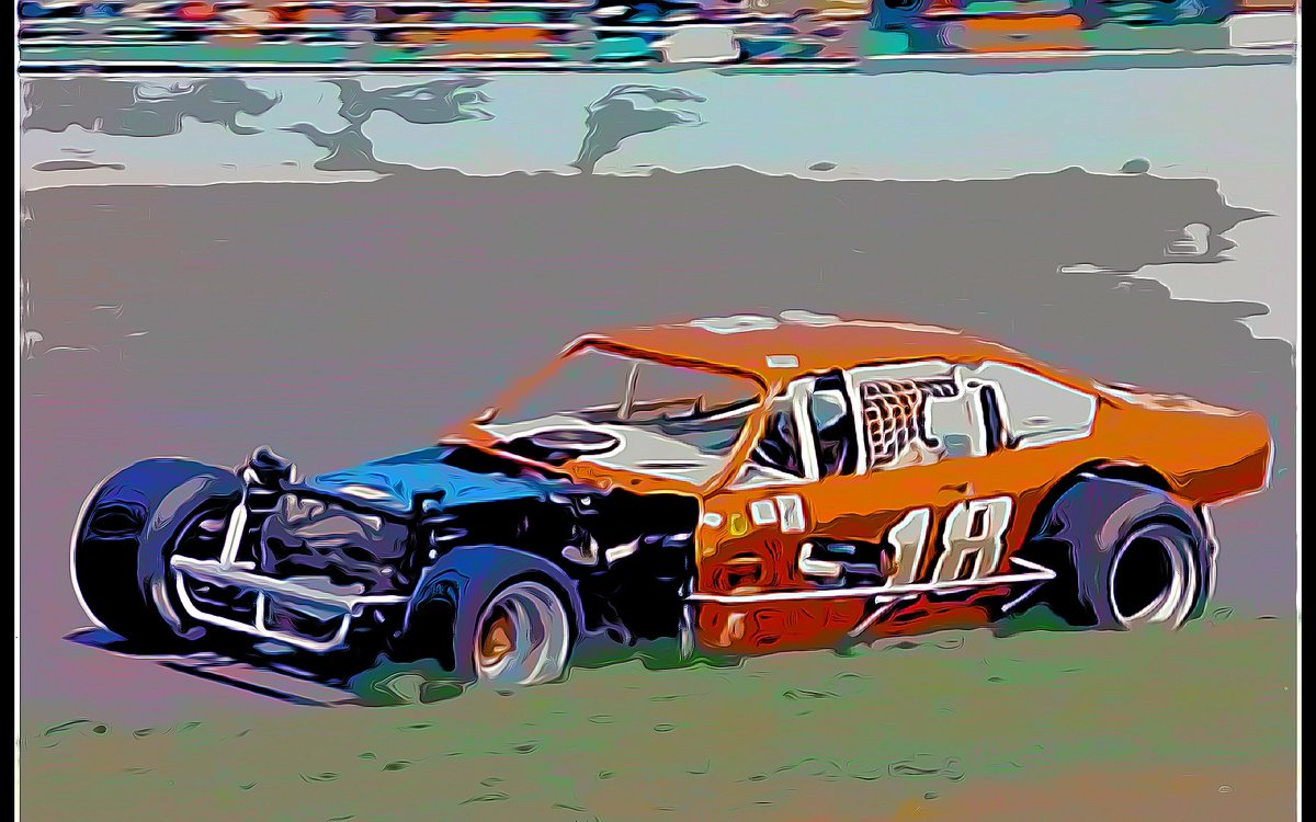 RaceChaser77's tweet photo. Gary Reichert - #pavementmodified @OswegoSpeedway #Mod200 #winner #champion #Vega #Oswegospeedway #Turnerbros #GaryReichert #digitalart #RacingArt #Motorsportsart https://t.co/YzZAHmXnJ7