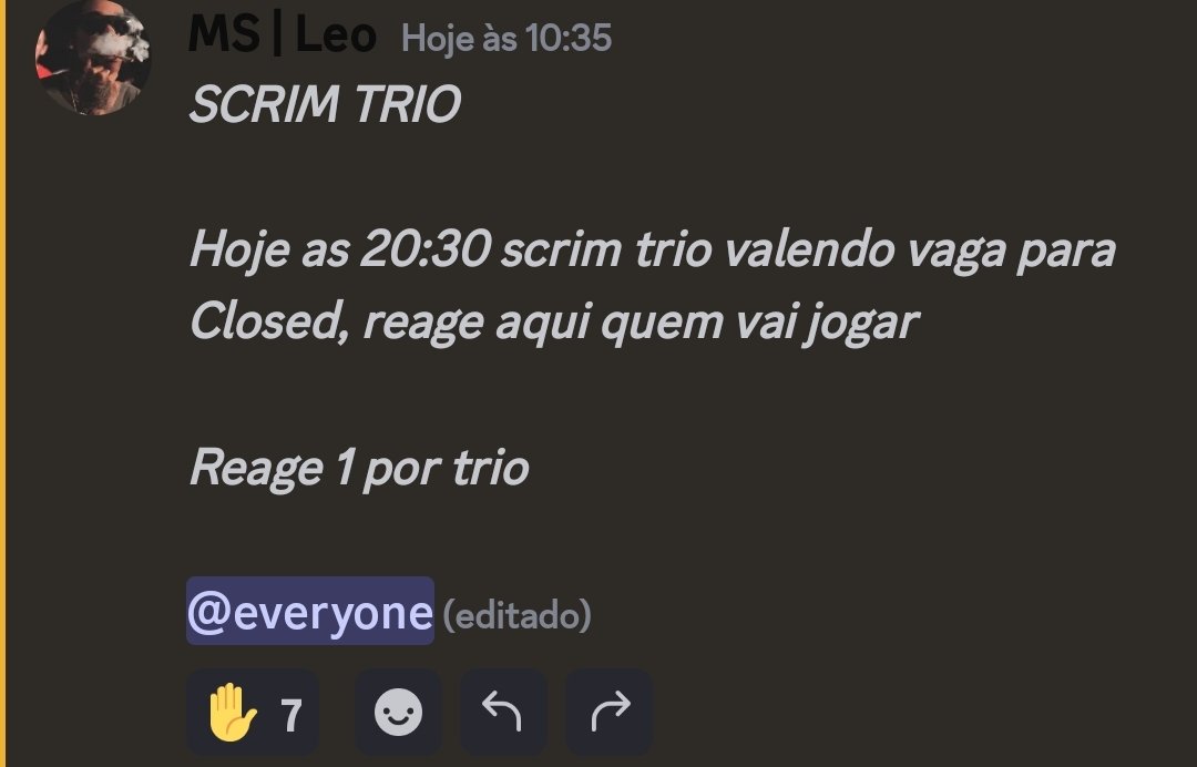 MetaScrim's tweet image. Scrim Trio hoje, tabela via Yunite!

Check-in: 20:00
Código: 21:00
Modo: Trio
(Prioridades: tier 1, div 1 &amp;amp; 2 )

Marque o @ do Trio + Drop
📌 RT+Fav 
(Reage lá, 1 por Trio quem irá participar)