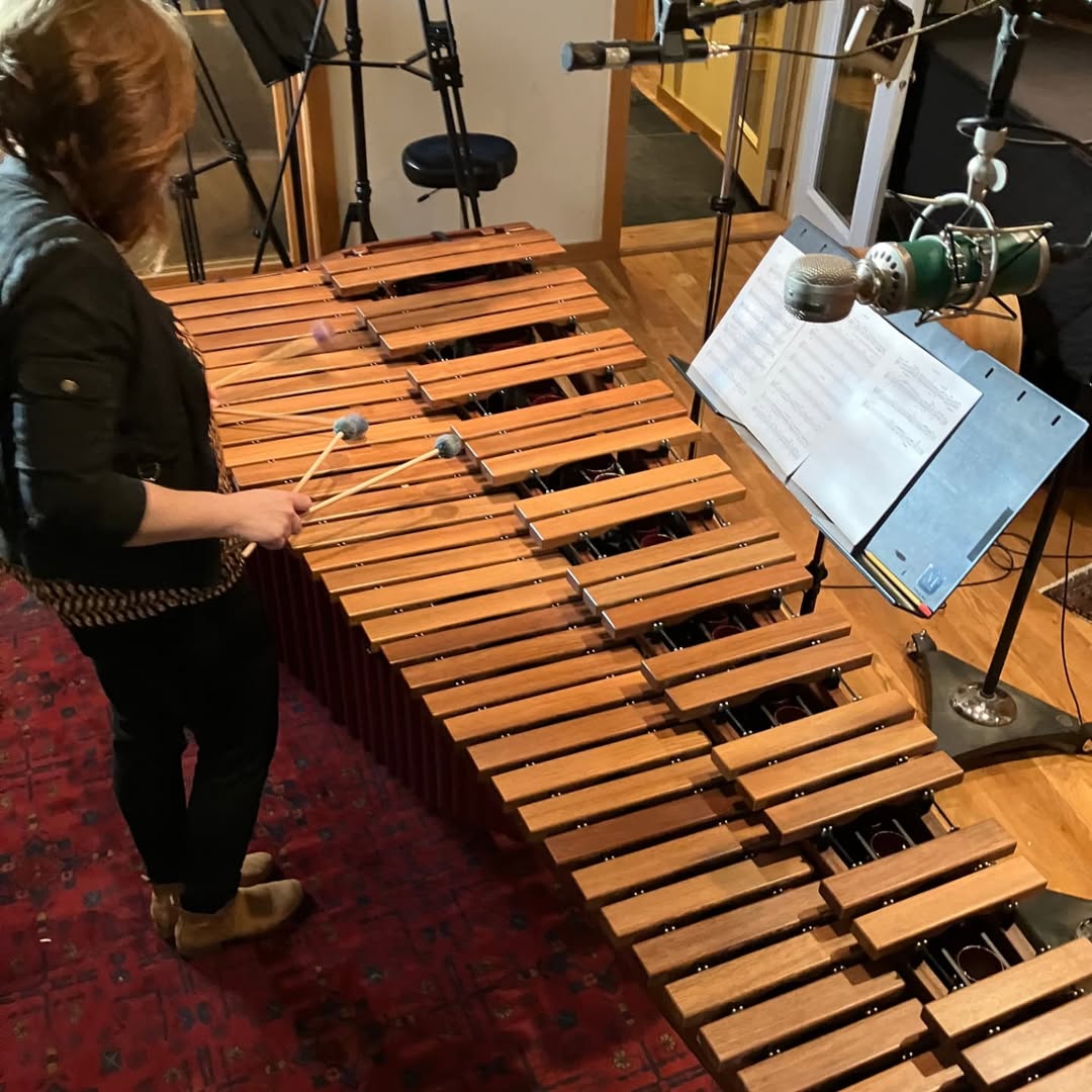 M1 Artist Jenny Klukken recording at Wild Sound Recording Studio.