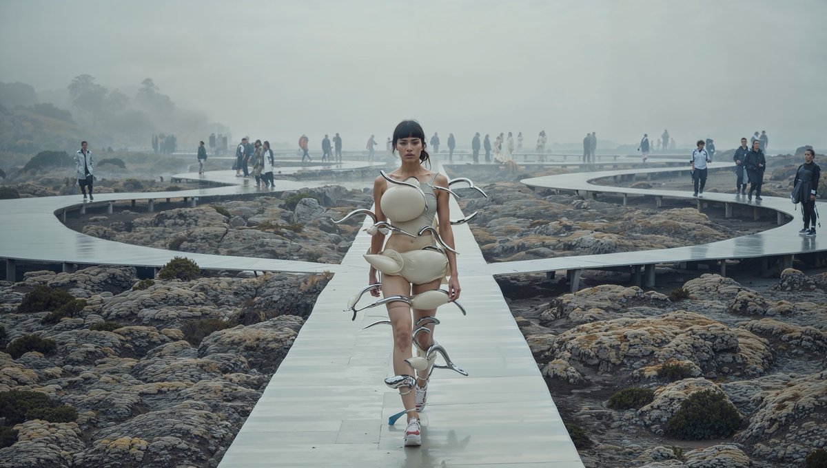 Shell and Chrome Floam Fits. Ocean Approved 🐚🐬 Made with <a href="/runwayml/">Runway</a> Frames 🌊