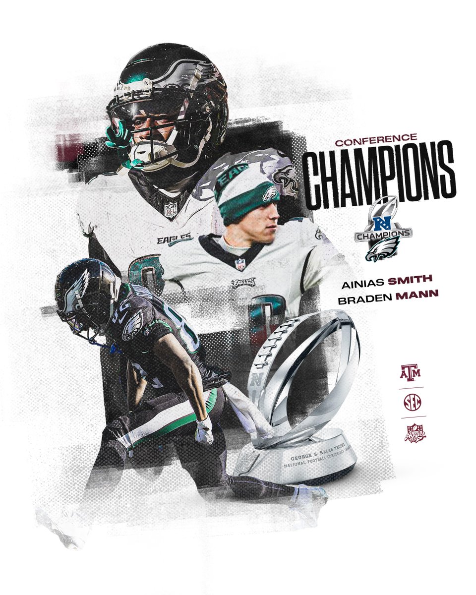 NFC Champs ➡️ Super Bowl LIX

Congrats guys!👍

#GigEm | #NFLAggies