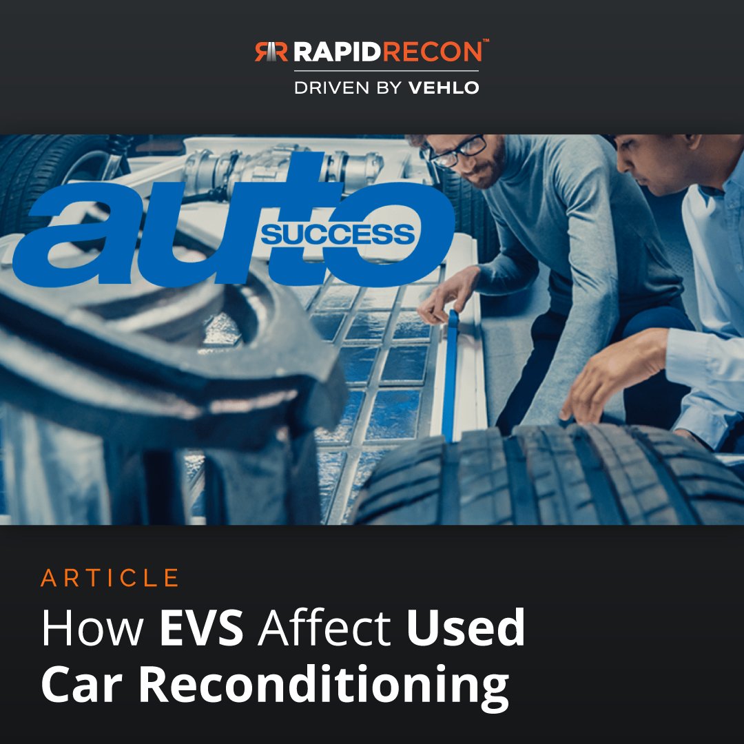 Rapid_Recon's tweet photo. The rise of electric vehicles (EVs) is changing used car reconditioning! From battery checks to specialized inspections, EVs need a unique approach. Learn how these changes impact your dealership: https://t.co/DWU8dL0JMj https://t.co/9QR76LCwyD